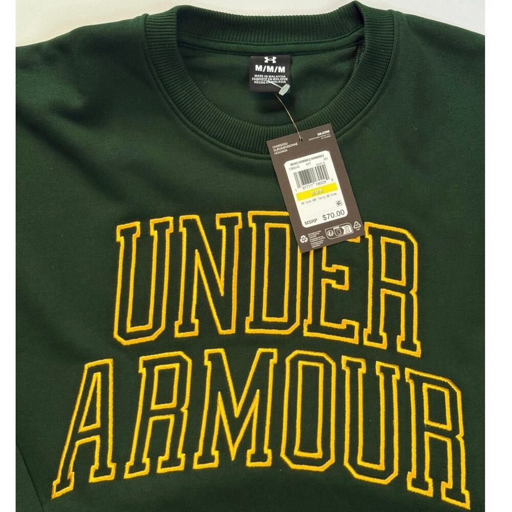 Under Amour Icon Heavyweight Terry Men's Oversized Crew sz/MEDIUM NEW WITH TAGS - Picture 2 of 7